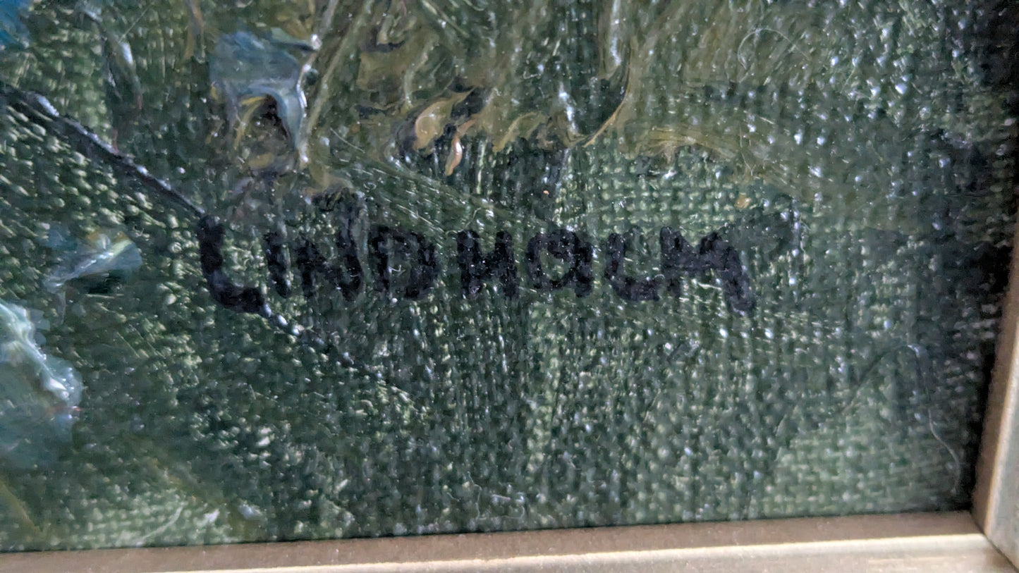 Hannu Lindholm - Signeerattu Öljyvärimaalaus