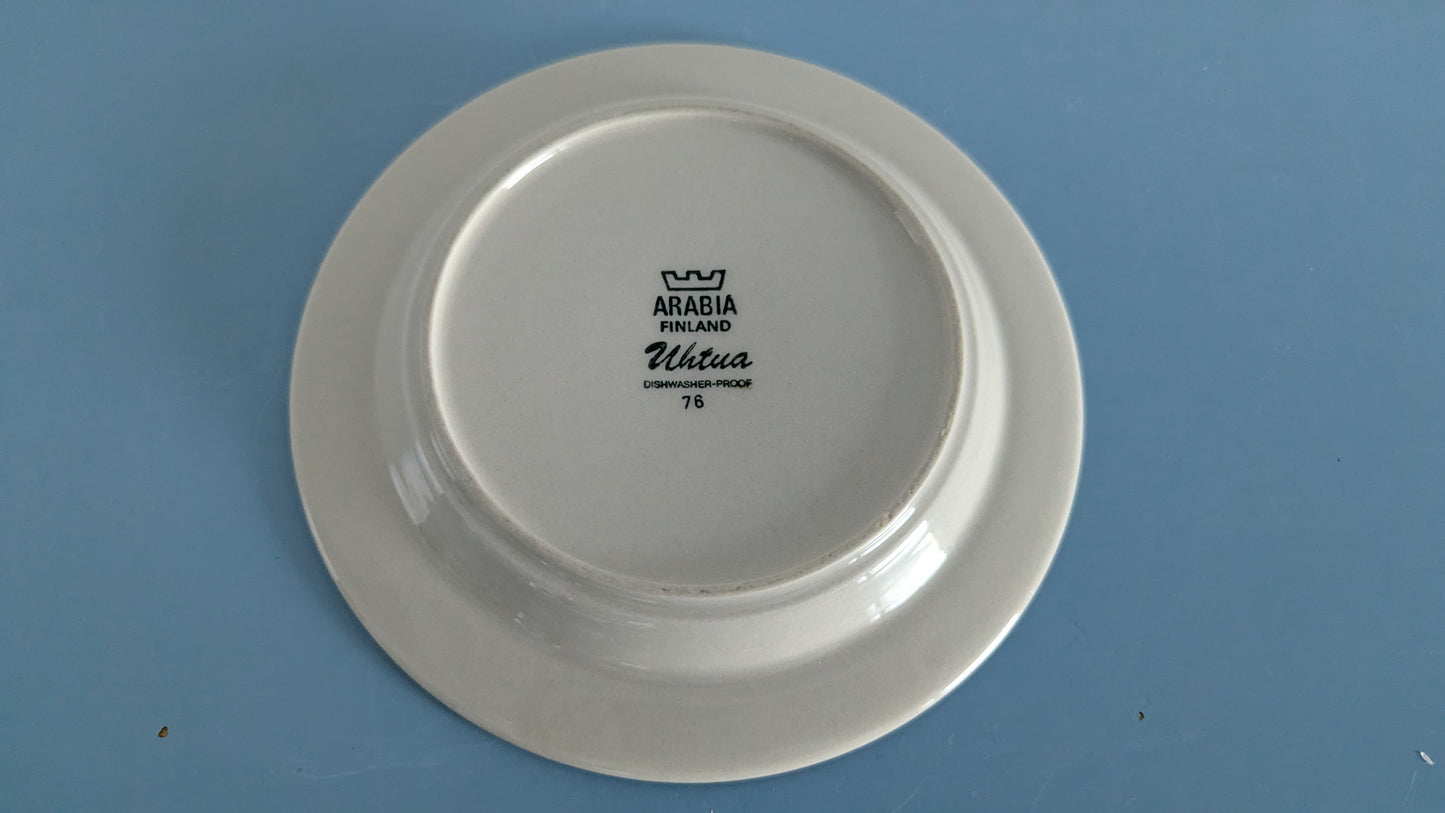 Arabia Uhtua Leipälautanen / Leivoslautanen (6-osaa, 1982-1999, Inkeri Leivo)