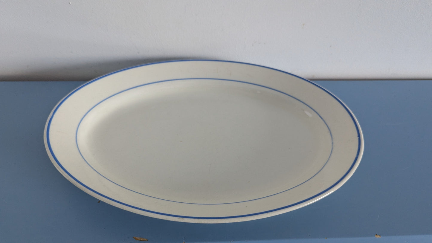 Arabia Siniraita Tarjoiluvati / Vati (Piippuleimalla)