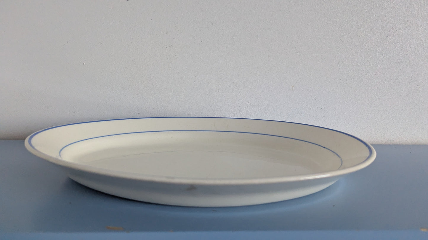 Arabia Siniraita Tarjoiluvati / Vati (Piippuleimalla)