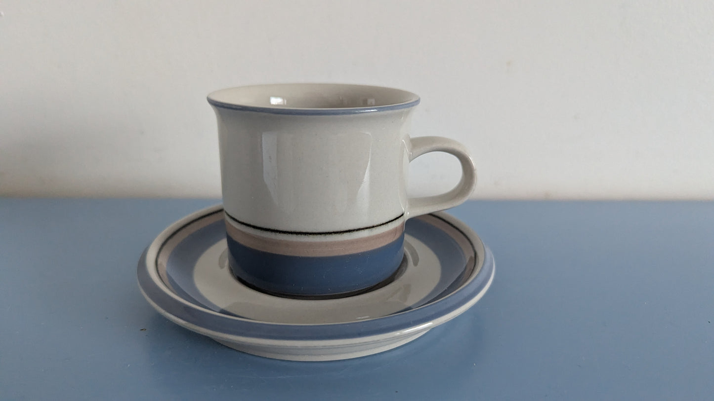 Arabia Uhtua Kahviastiasto Kuudelle Hengelle (12-osaa, 1982-1999, Inkeri Leivo)