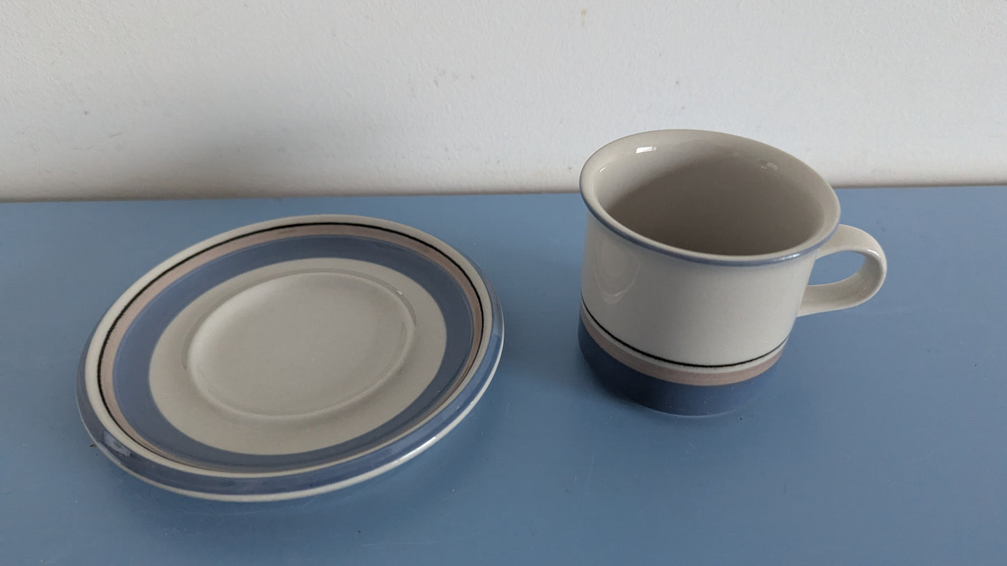 Arabia Uhtua Kahviastiasto Kuudelle Hengelle (12-osaa, 1982-1999, Inkeri Leivo)