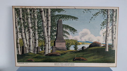 Opetustaulu Koljonvirran Taistelun Muistomerkki Iisalmella (Alexander Paischeff)
