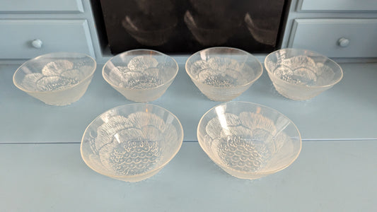 Nuutajärvi Pioni Annoskulho (6kpl, 1979-1984, Oiva Toikka)