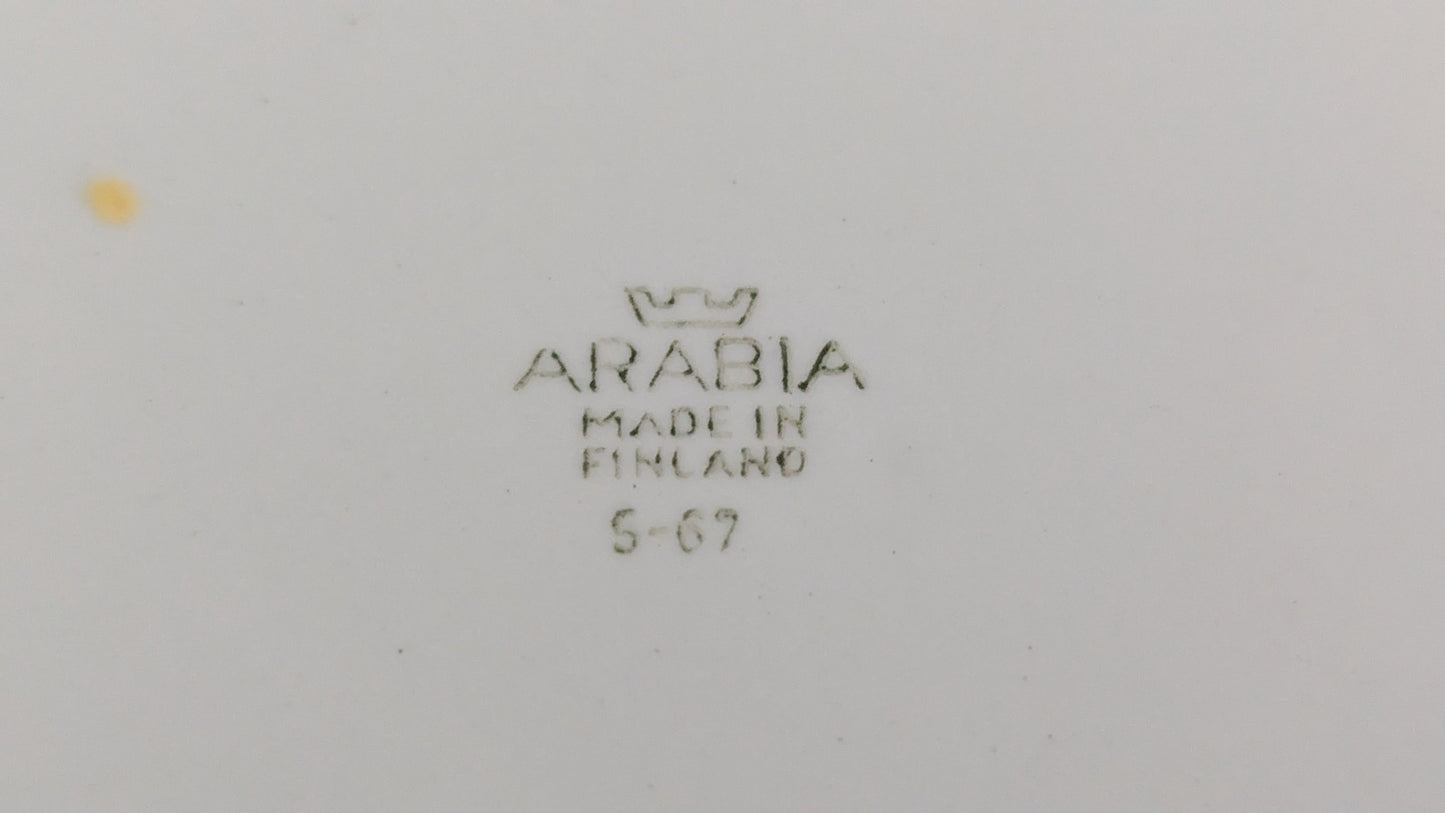 Arabia Soma Leipälautanen / Leivoslautanen (5kpl, 1964-1971, Raija Uosikkinen)