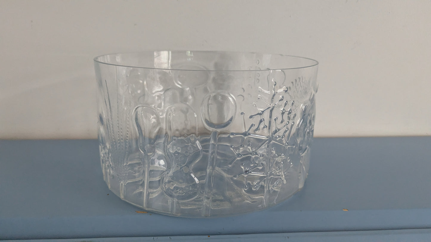 Nuutajärvi / Iittala - Flora Malja / Tarjoilukulho (ISO, 1966-1991, Oiva Toikka)