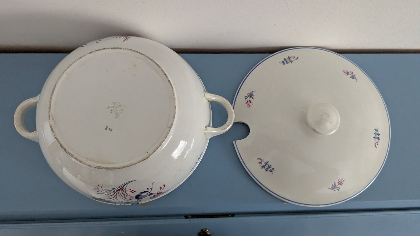 Arabia RS-Mallin Kukkakuviolla Koristeltu Terriini / Kulho (Olga Osol)