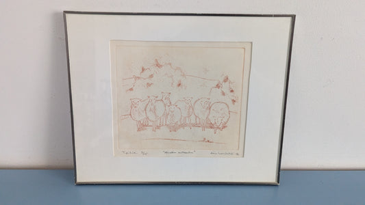 Anne Lauslahti - Ainakin Seitsemän (Signeerattu Grafiikka 1986)