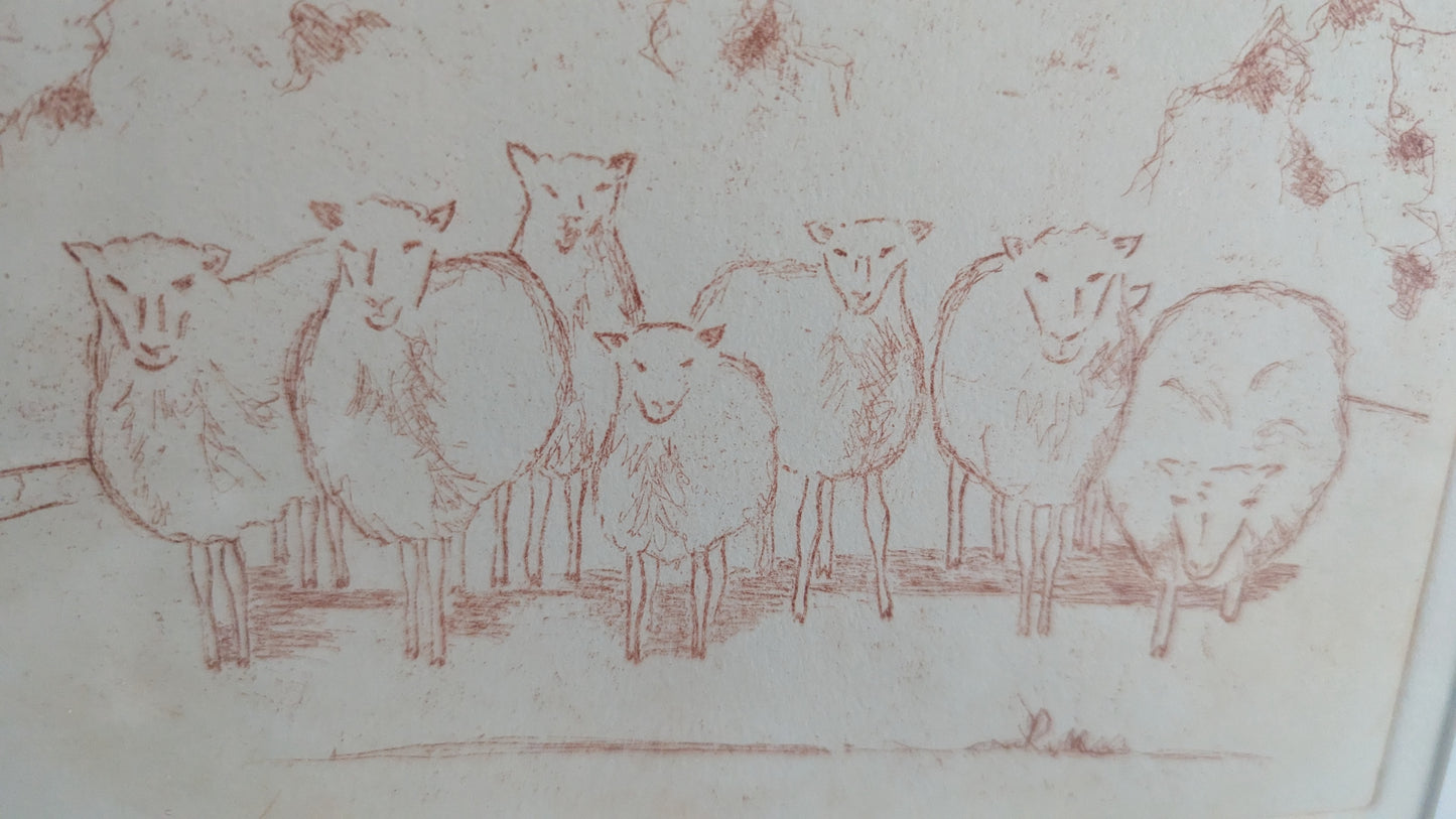 Anne Lauslahti - Ainakin Seitsemän (Signeerattu Grafiikka 1986)