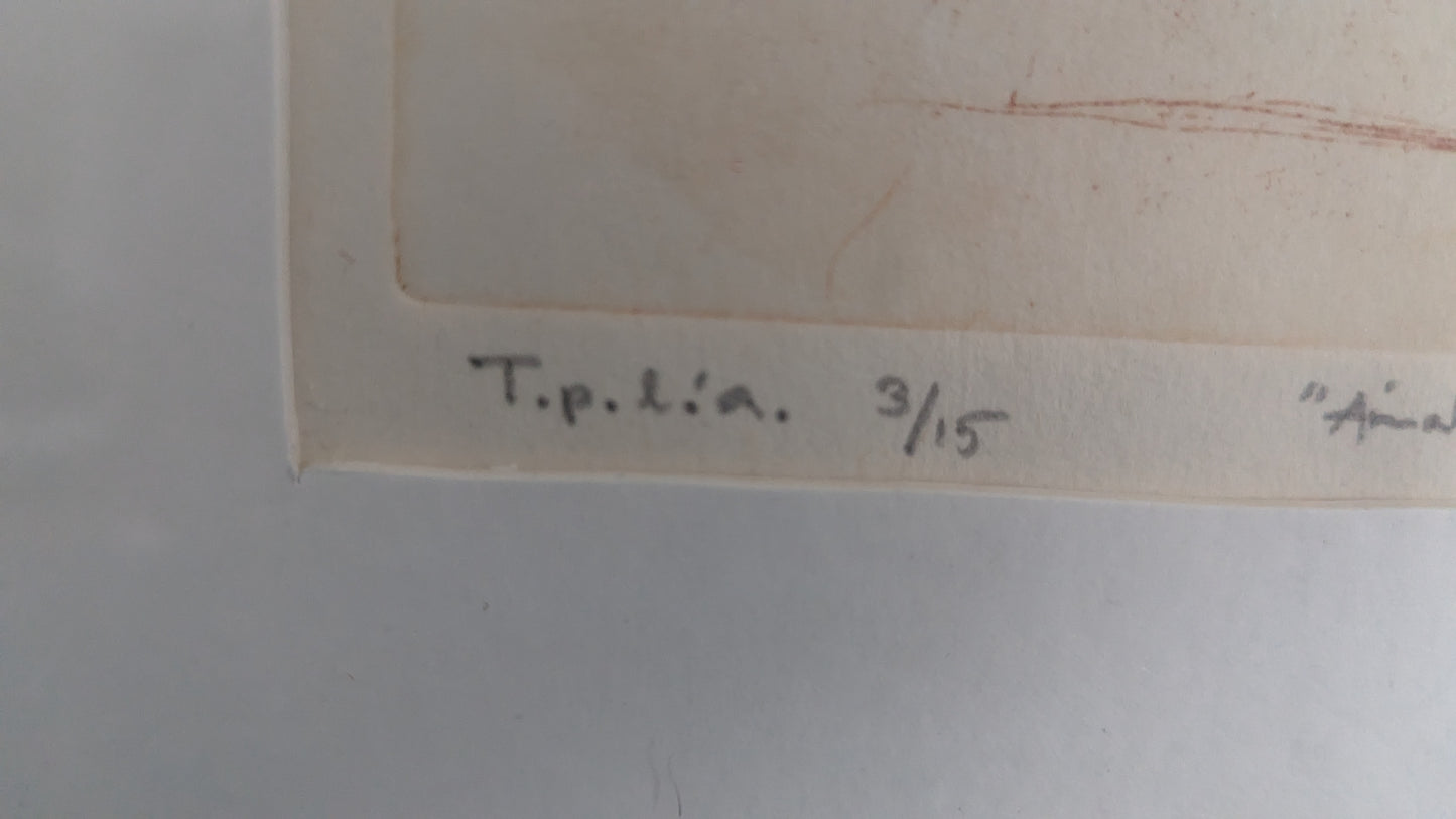 Anne Lauslahti - Ainakin Seitsemän (Signeerattu Grafiikka 1986)