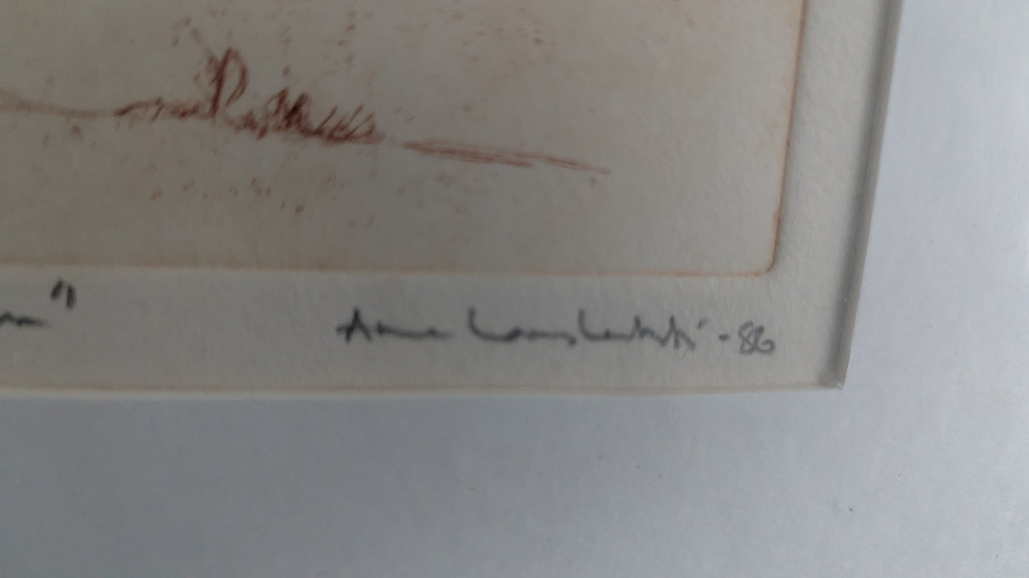 Anne Lauslahti - Ainakin Seitsemän (Signeerattu Grafiikka 1986)