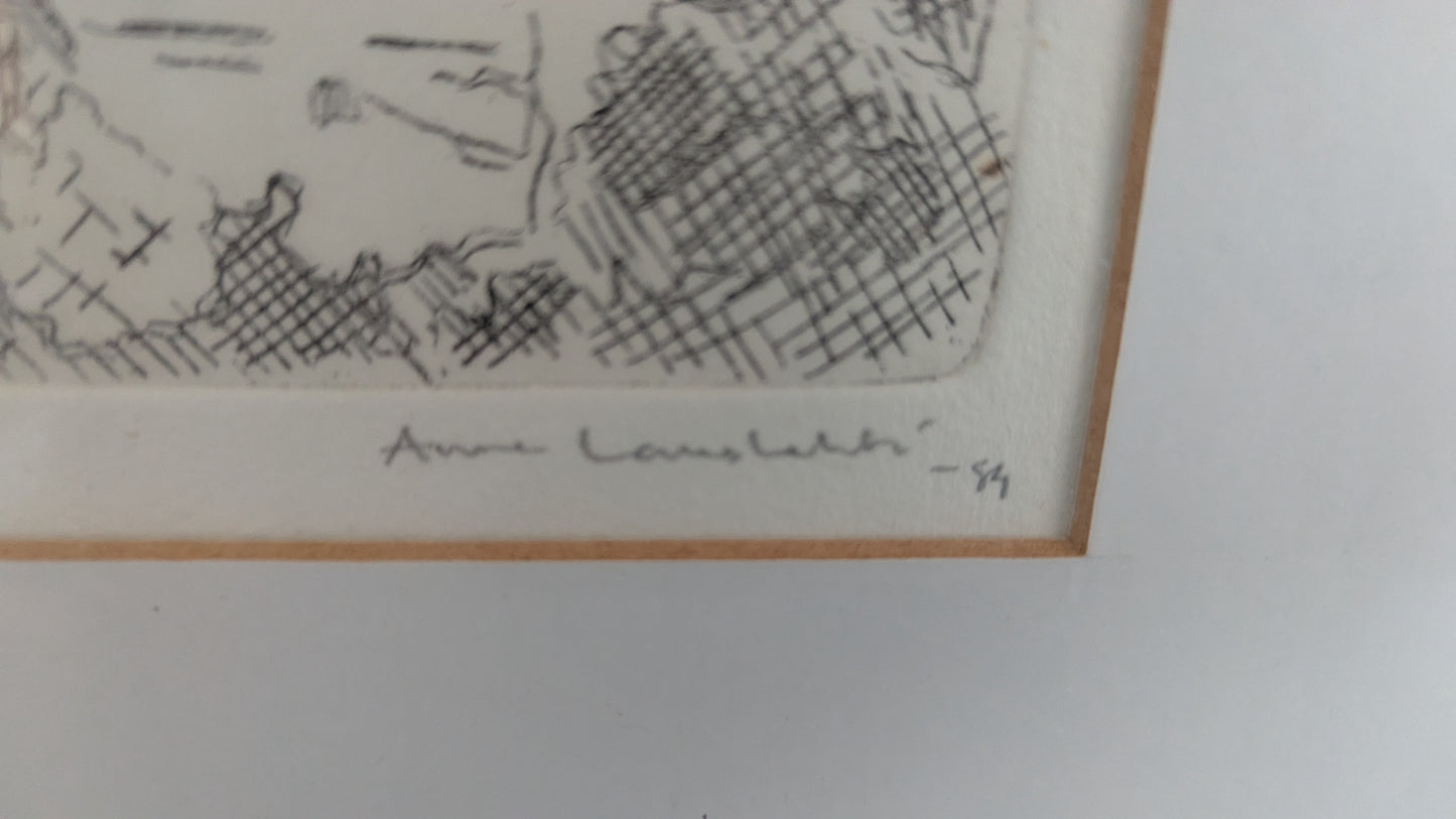 Anne Lauslahti - Pispalasta (Signeerattu Grafiikka 1984)