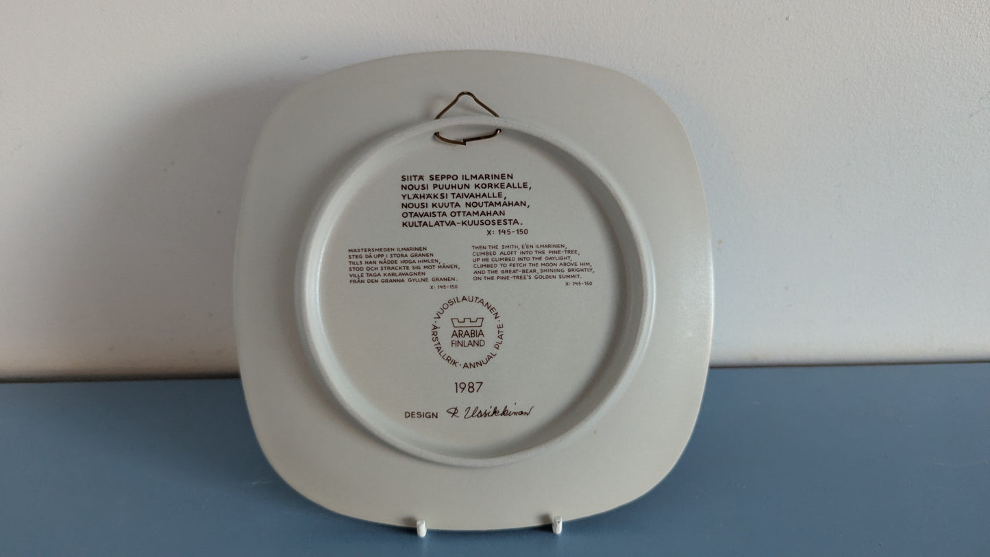 Arabia Kalevala Vuosilautanen 1987 (Raija Uosikkinen)