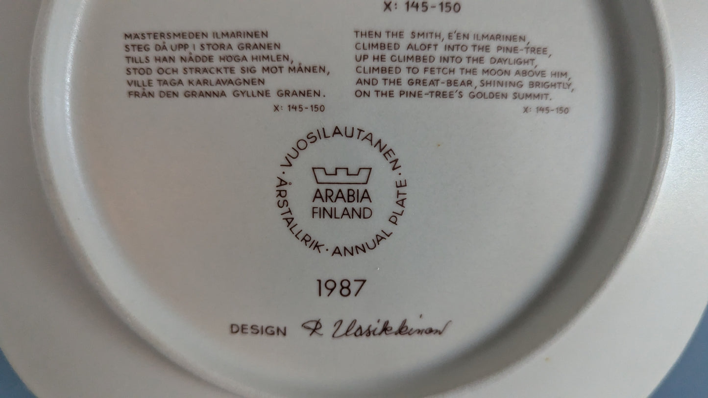 Arabia Kalevala Vuosilautanen 1987 (Raija Uosikkinen)