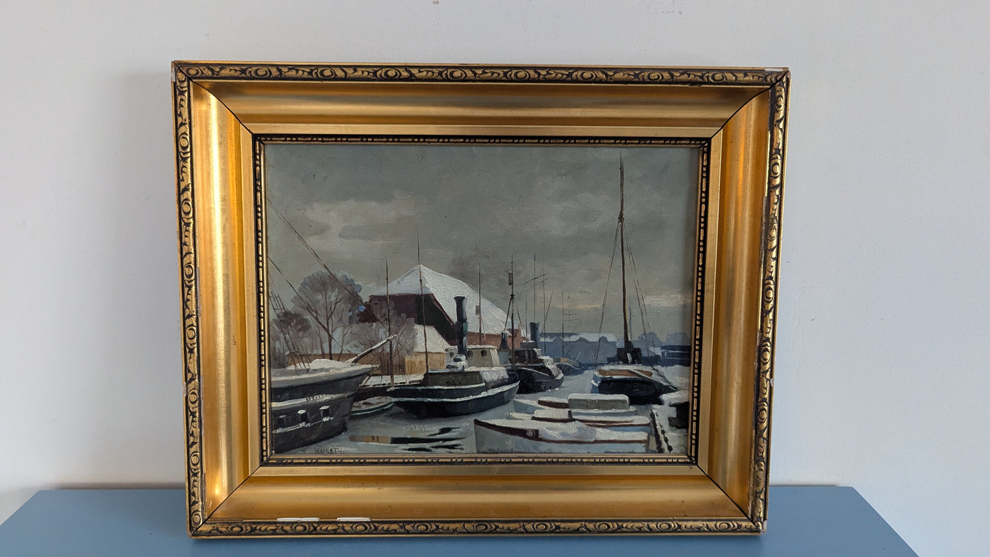 Niels Walseth - Signeerattu Öljyvärimaalaus