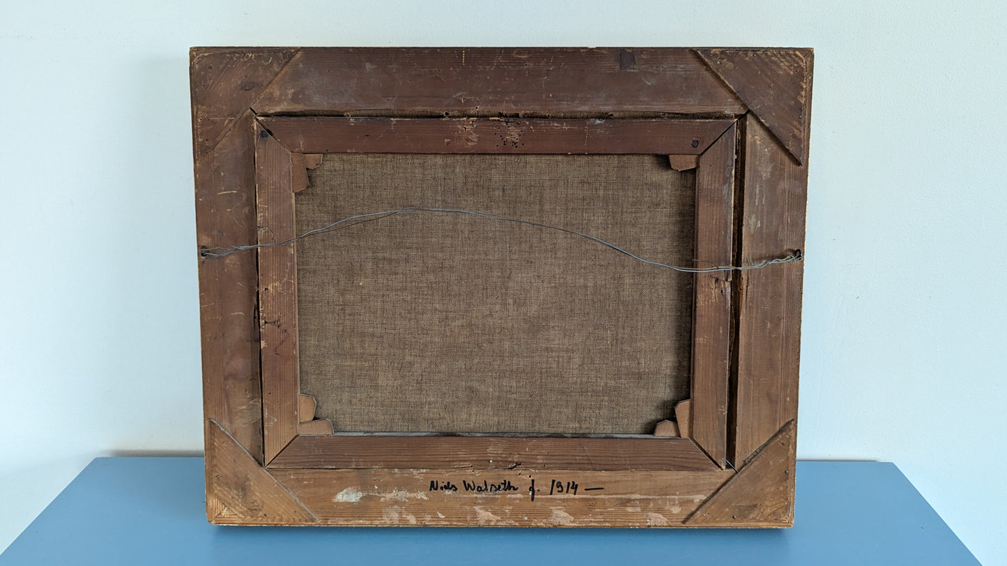 Niels Walseth - Signeerattu Öljyvärimaalaus