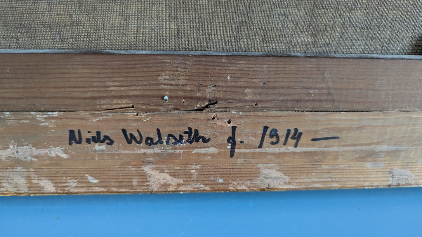 Niels Walseth - Signeerattu Öljyvärimaalaus