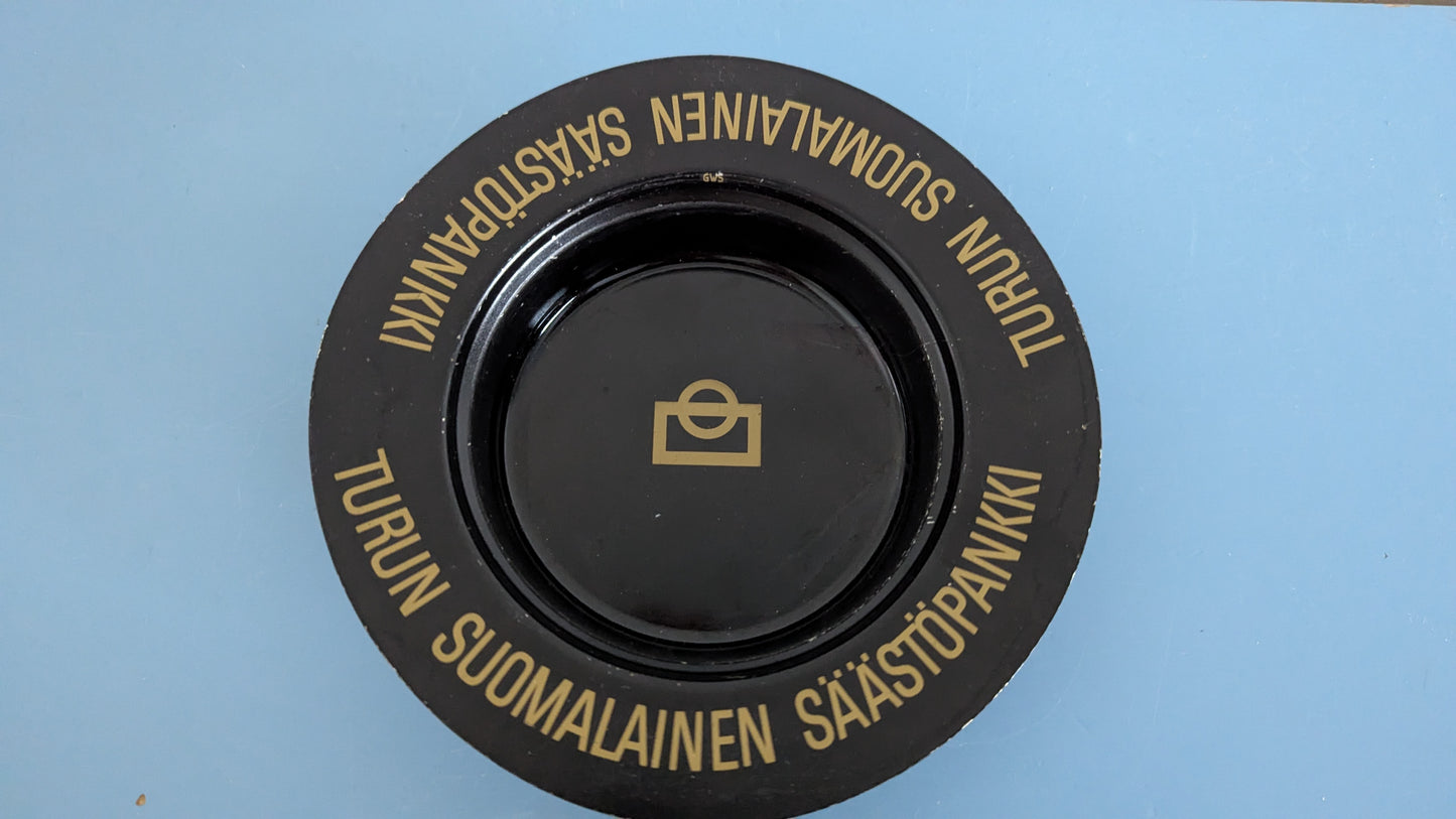 Metallinen Turun Suomalainen Säästöpankki Tuhka-astia / Tuhkakuppi