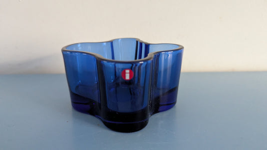Iittala Aalto Kynttilälyhty / Tuikkukippo (Ultramariininsininen, Alvar Aalto)