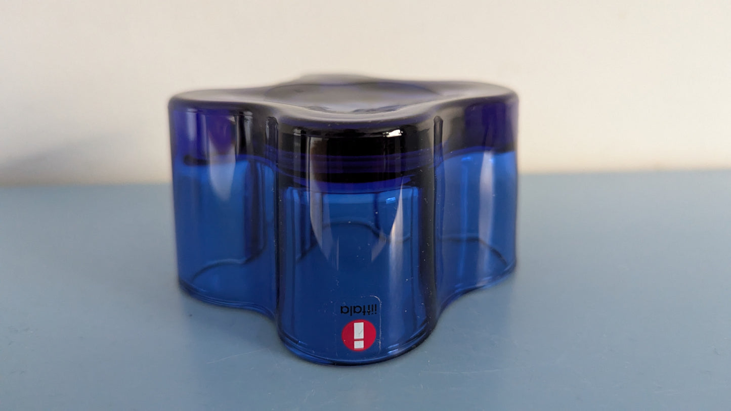 Iittala Aalto Kynttilälyhty / Tuikkukippo (Ultramariininsininen, Alvar Aalto)