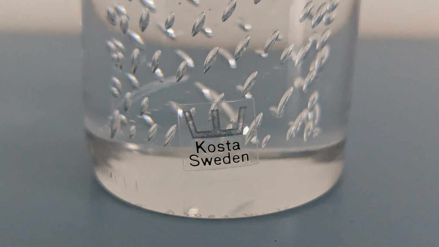 Kosta - 97067 Paperipaino / Taidelasiesine (Signeerattu, Göran Wärff)