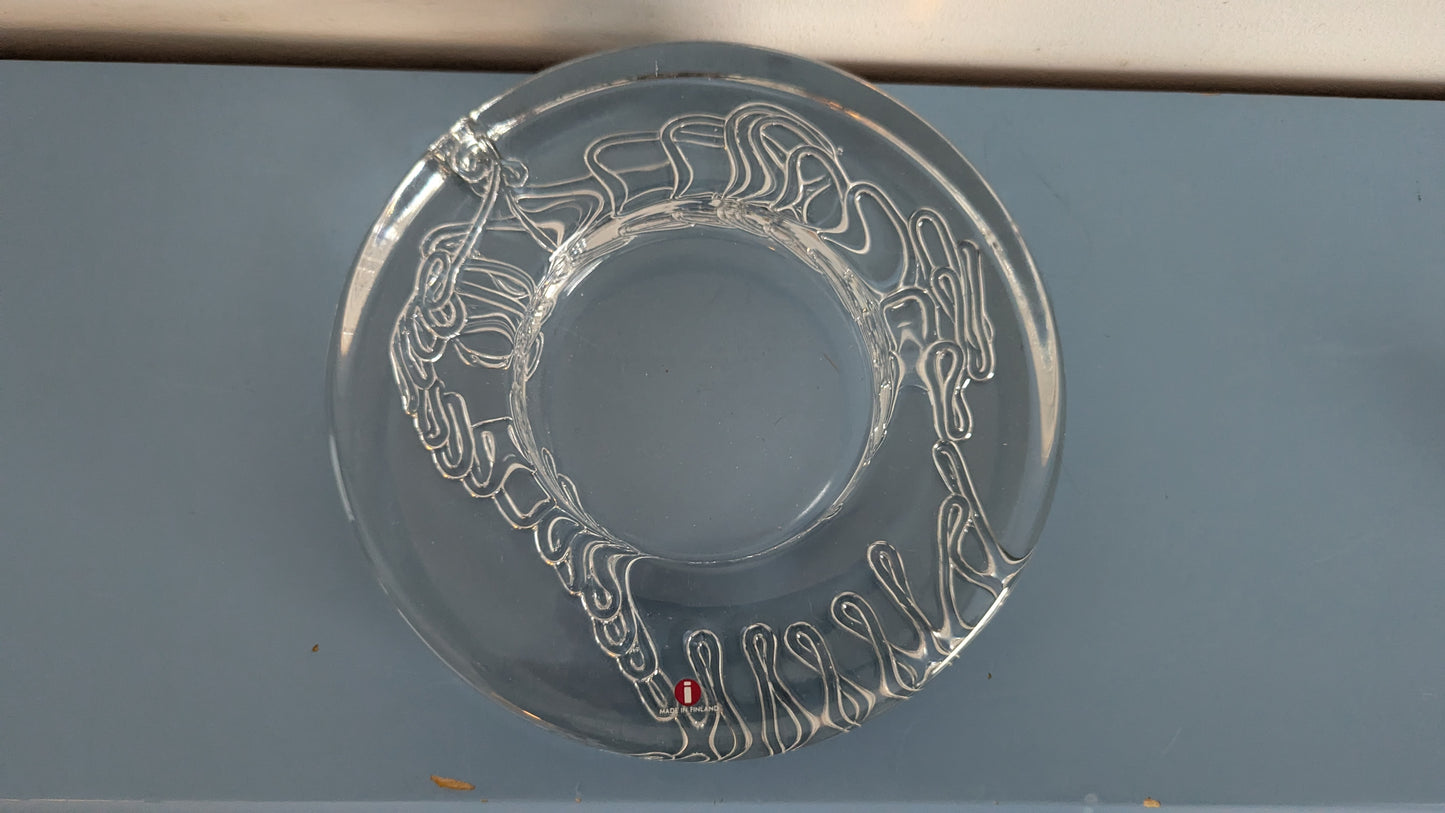 Iittala Arkipelago Kynttilänalunen / Tuhkis (1978-1999, Timo Sarpaneva)