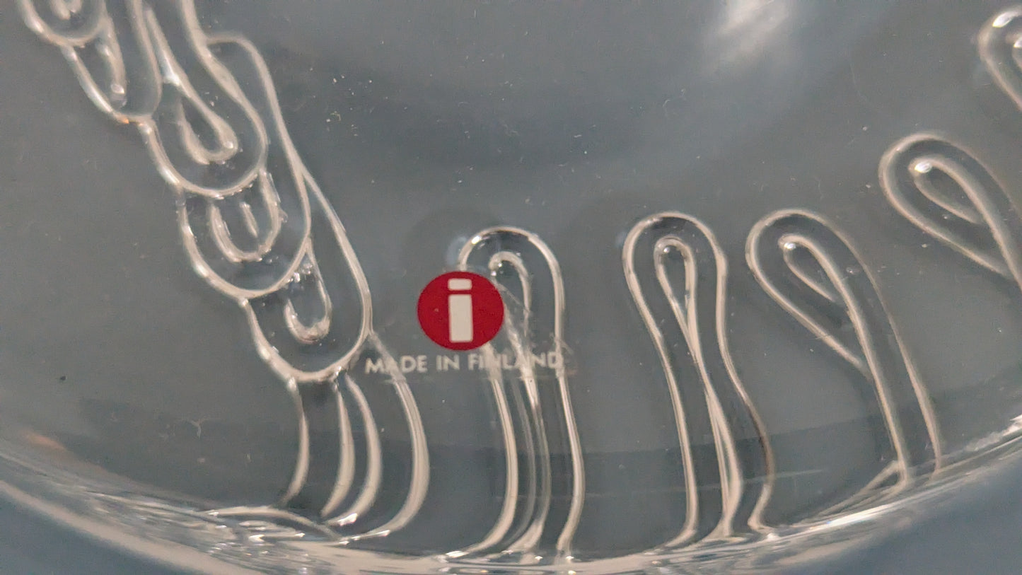 Iittala Arkipelago Kynttilänalunen / Tuhkis (1978-1999, Timo Sarpaneva)