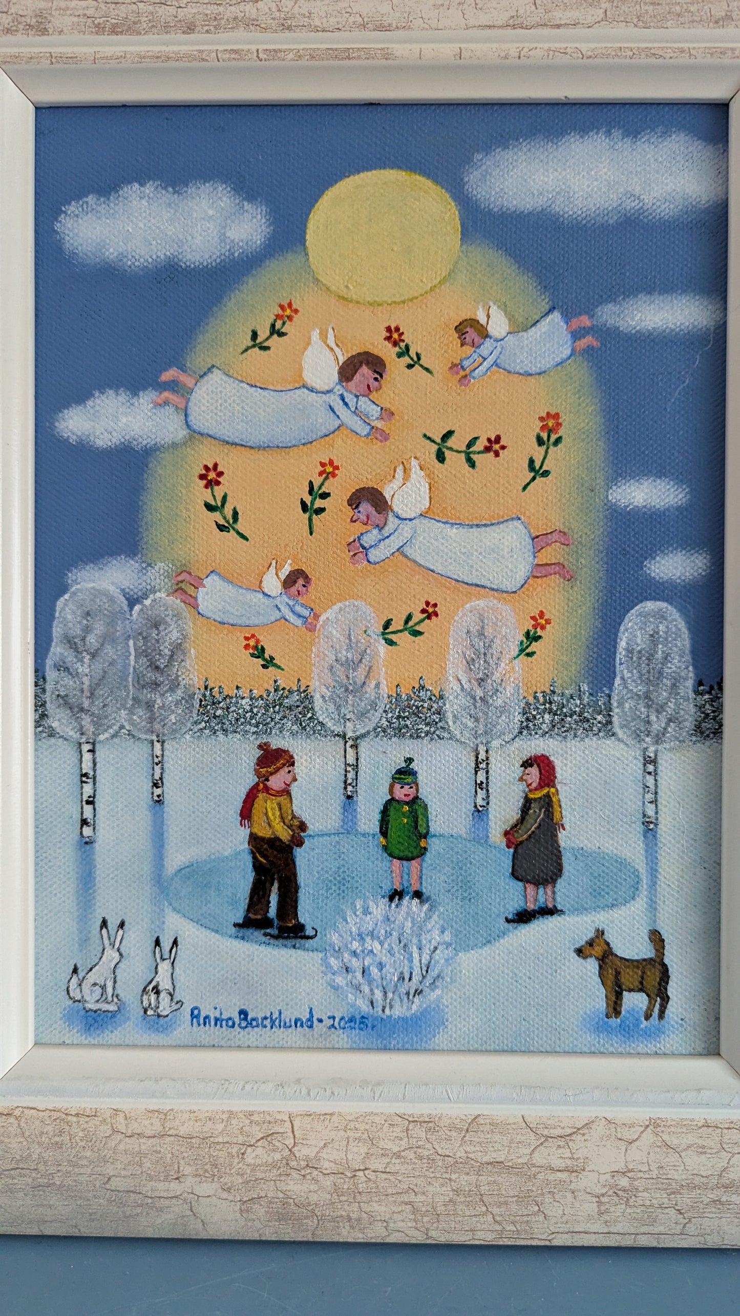 Anita Backlund -  Suojeluksessa (Signeerattu Öljyvärimaalaus 2025)