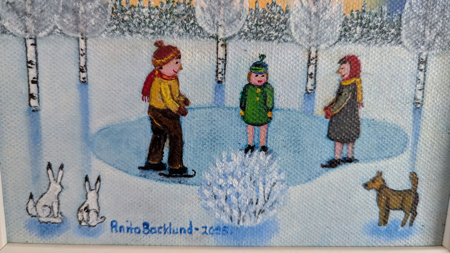 Anita Backlund -  Suojeluksessa (Signeerattu Öljyvärimaalaus 2025)