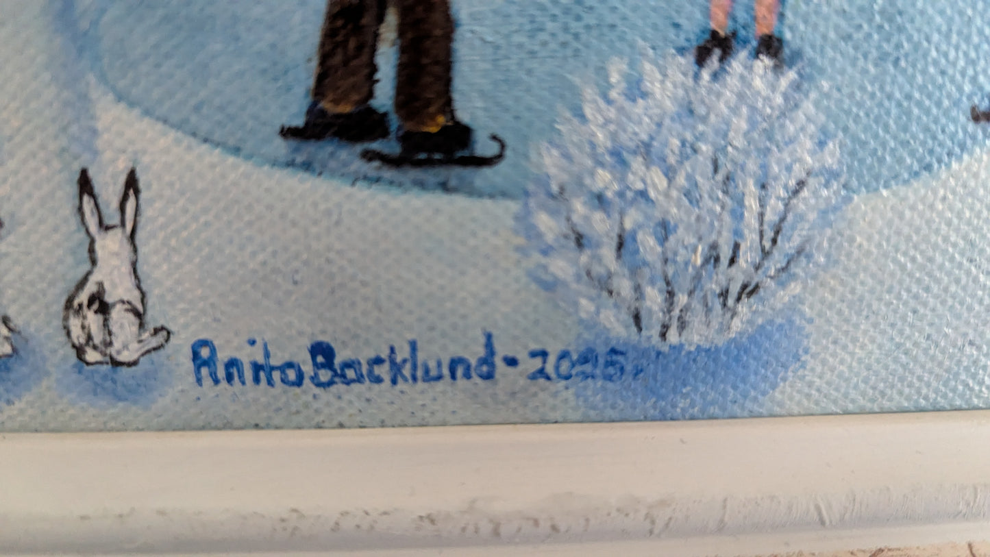 Anita Backlund -  Suojeluksessa (Signeerattu Öljyvärimaalaus 2025)