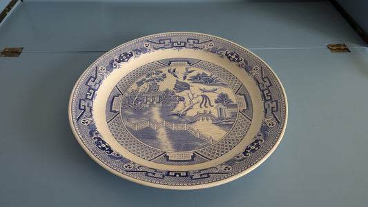 Arabia Willow Tarjoilulautanen (1893-1933, ISO, Rotanhäntäleimalla)