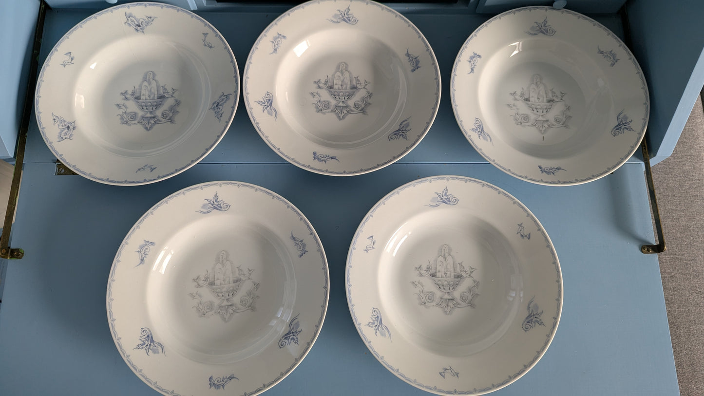Arabia 7329 Keittolautanen (5kpl, 1931-1934, Einar Forseth)