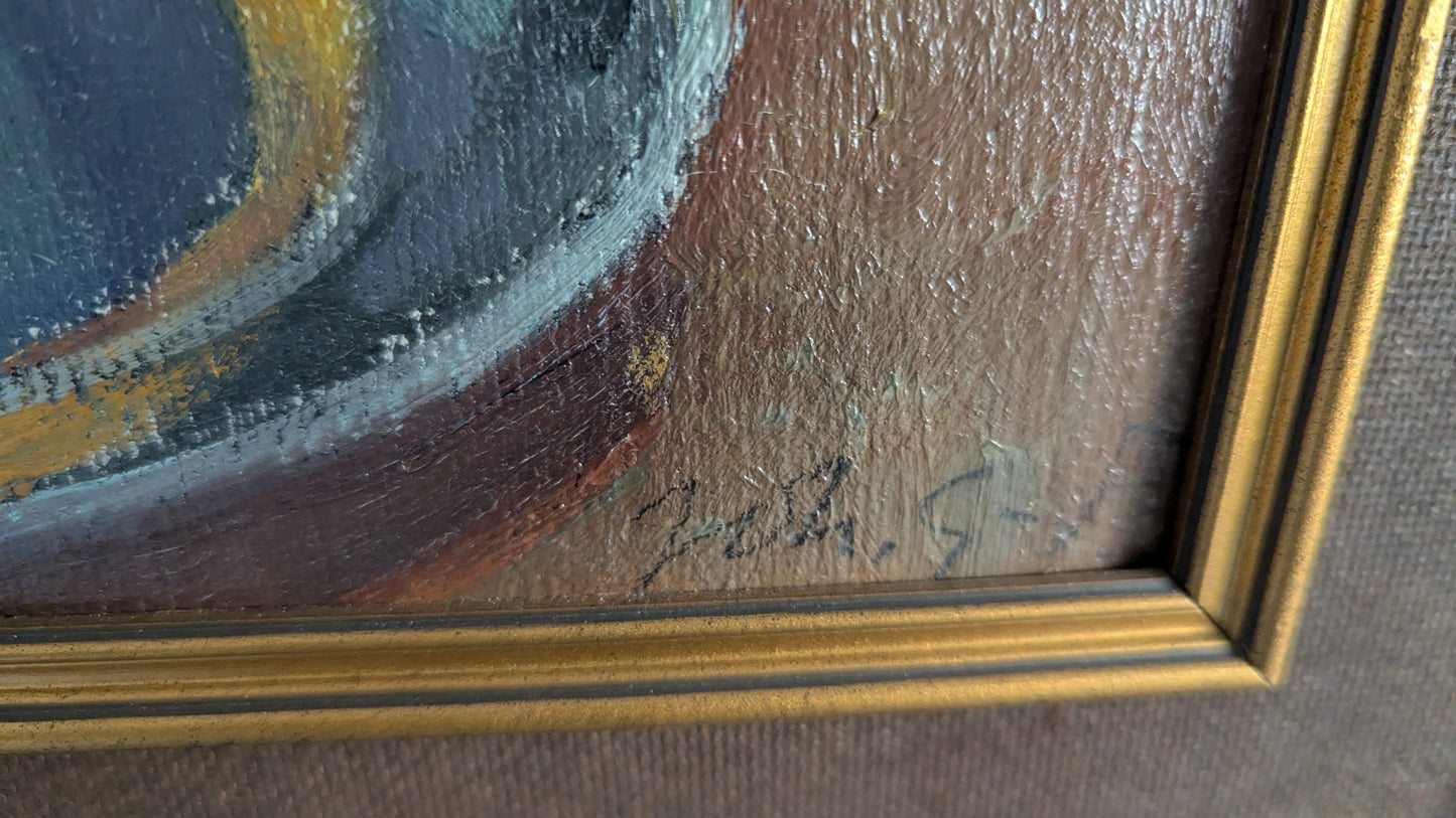 Johannes Gebhard - Signeerattu Öljyvärimaalaus (1935)