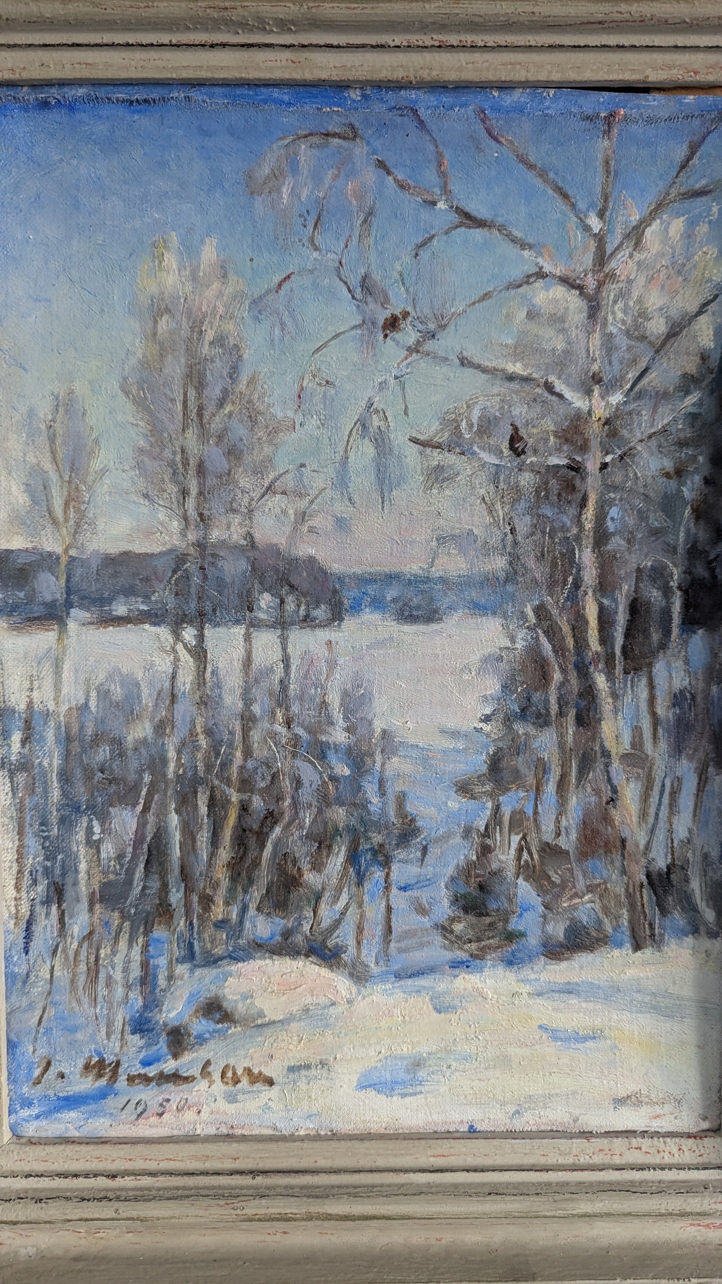 Janne Muusari - Signeerattu Öljyvärimaalaus (1950)