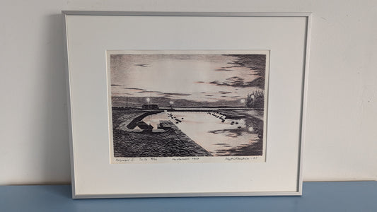 Matti Karkia - Mustalahti 1959 (Signeerattu Polymeerigrafiikka 1993)
