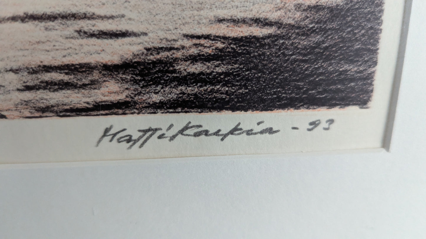 Matti Karkia - Mustalahti 1959 (Signeerattu Polymeerigrafiikka 1993)