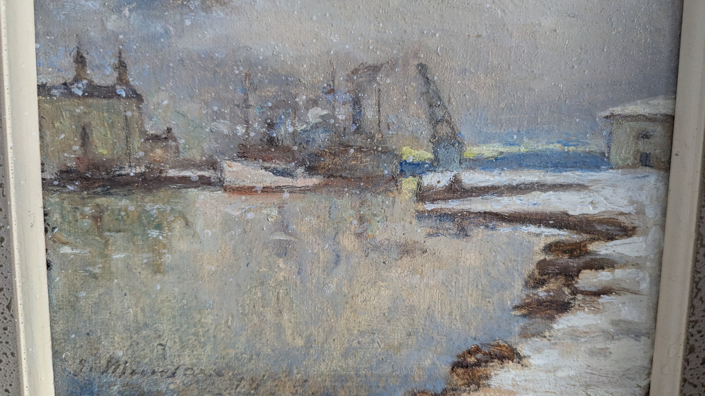 Janne Muusari - Signeerattu Öljyvärimaalaus (1935)