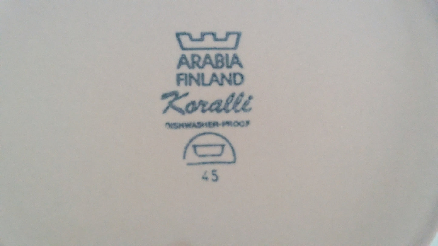 Arabia Koralli Kulho / Pata (1983-1987, Raija Uosikkinen)