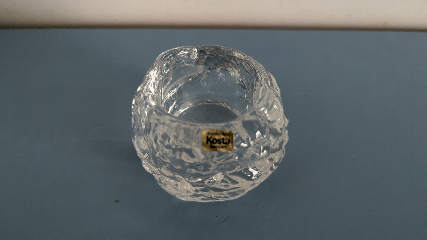 Kosta Boda - Lumipallo Tuikkulyhty (1973, Ann Wolff)