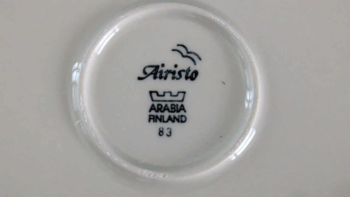 Arabia Airisto Tarjoilulautanen / Kakkulautanen (ISO, 1984-1988, Inkeri Leivo)