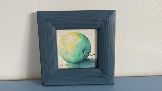 Eila-Maija Veistinen - Omena (Signeerattu Akvarellimaalaus 1999)