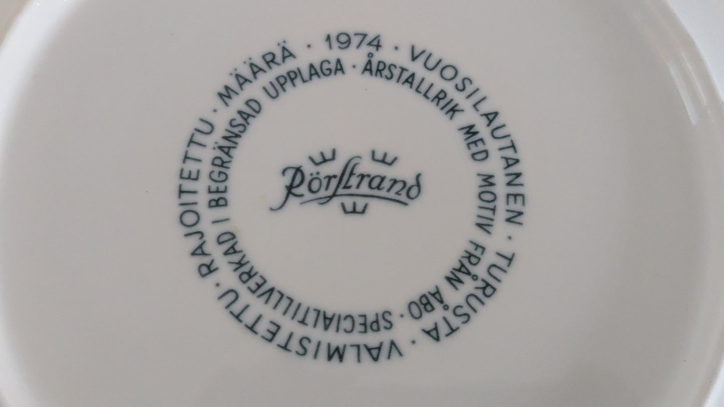 Rörstrand Vuosilautanen Turusta 1974