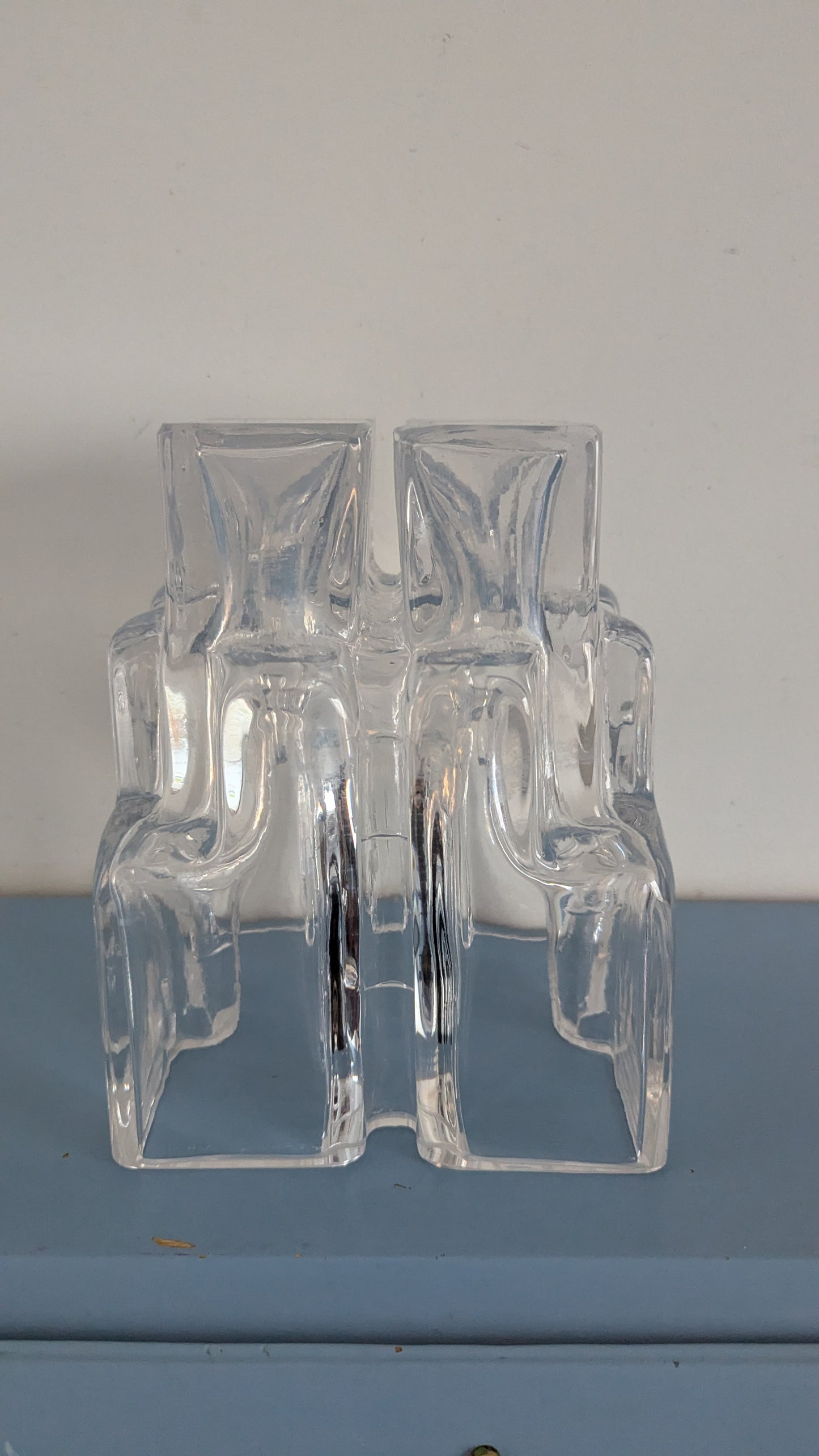 Riihimäen Lasi Paalutalo Maljakko (ISO, 1968-1972, Signeerattu, Helena Tynell)