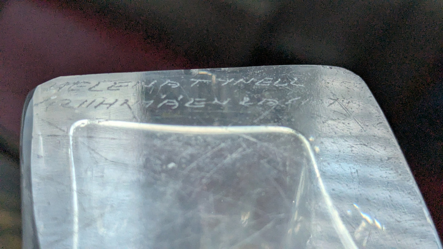 Riihimäen Lasi Paalutalo Maljakko (ISO, 1968-1972, Signeerattu, Helena Tynell)