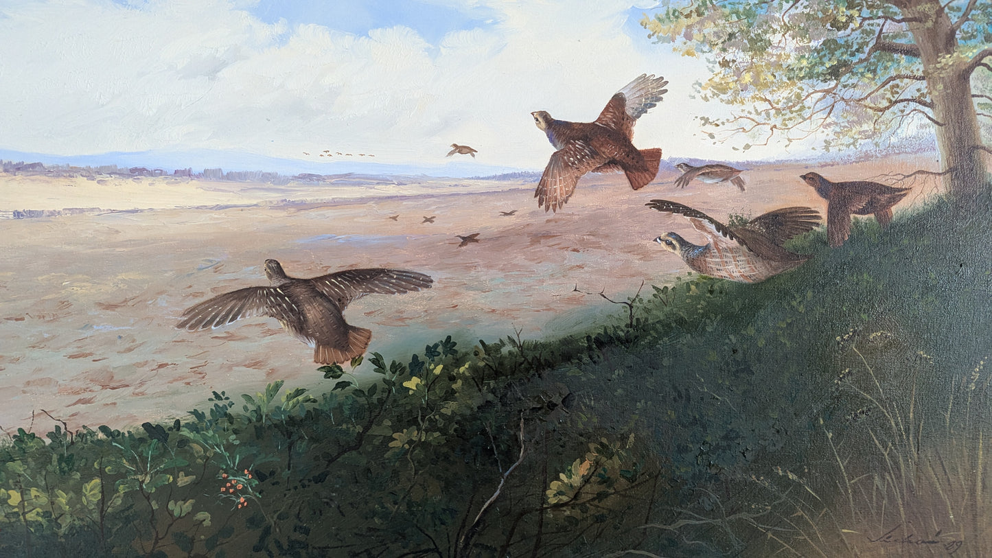 Signeerattu Öljyvärimaalaus Vuodelta 1989