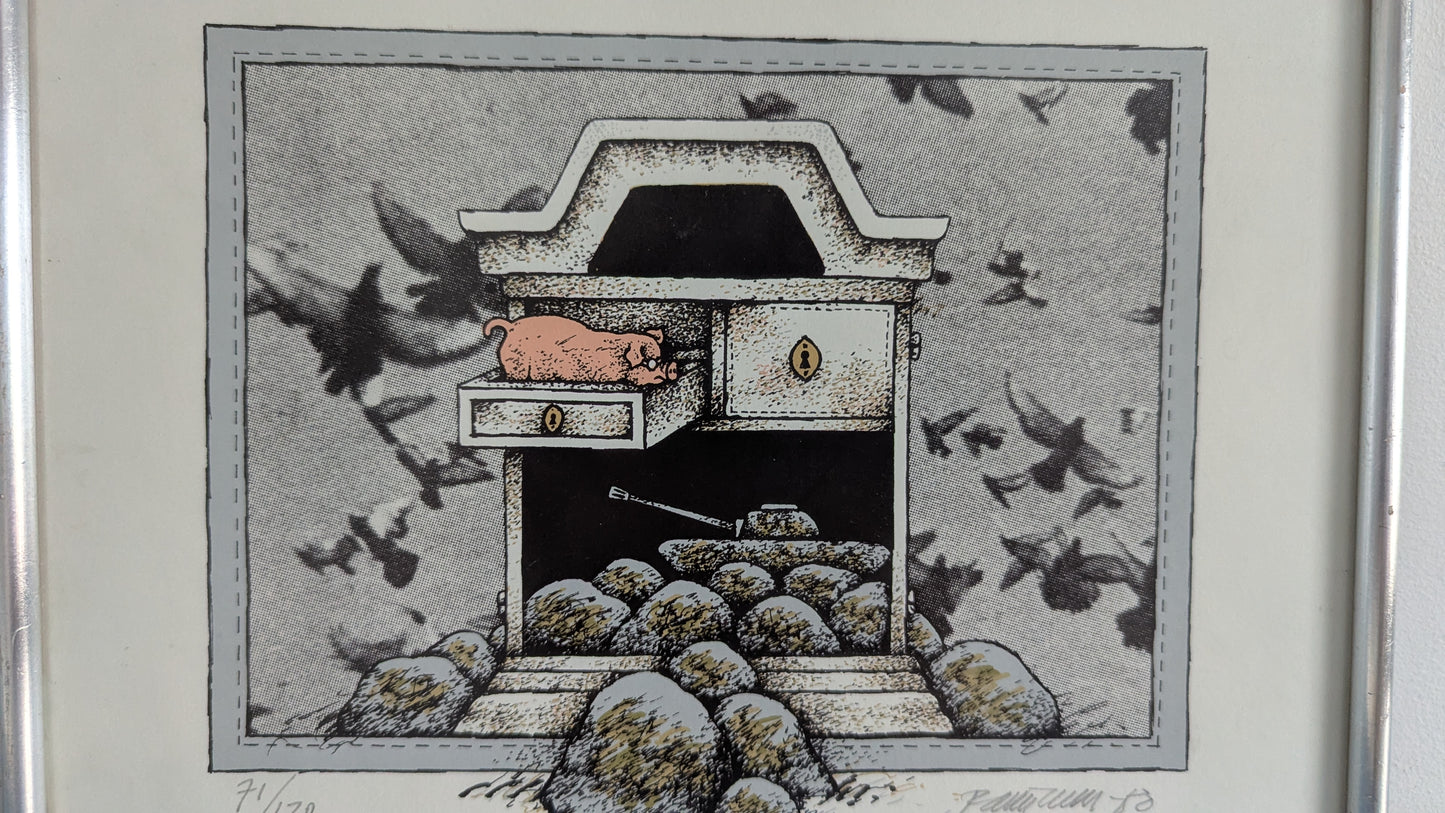 Raimo Kanerva - Signeerattu Grafiikka (1980)