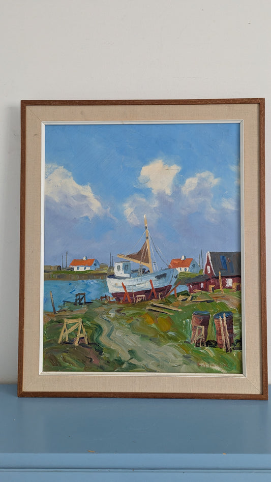 Fritz Jacobsen - Signeerattu Öljyvärimaalaus