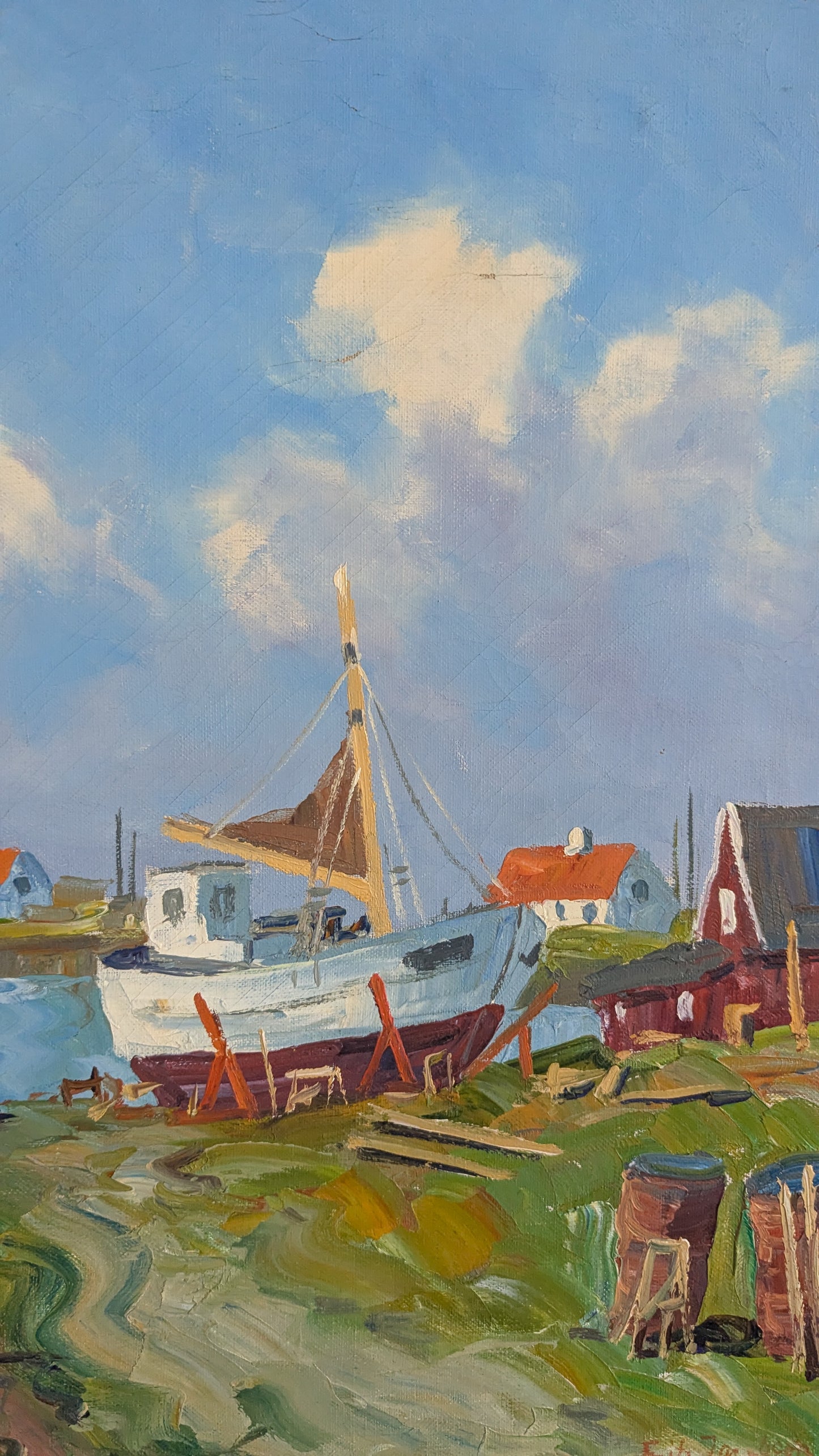 Fritz Jacobsen - Signeerattu Öljyvärimaalaus