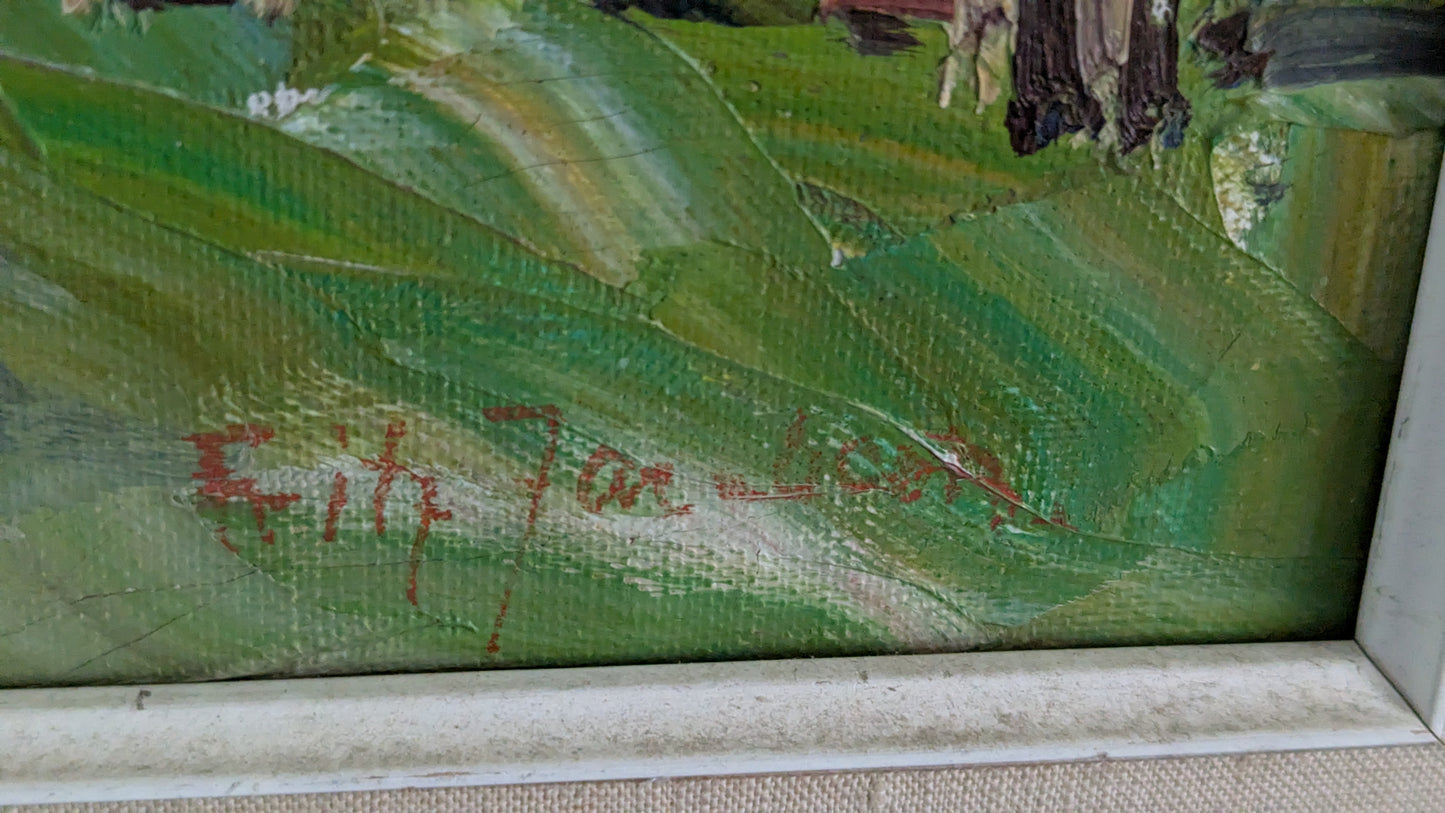 Fritz Jacobsen - Signeerattu Öljyvärimaalaus