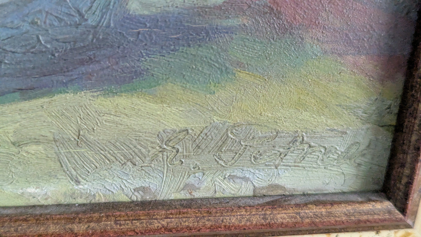 Eino Petrell - Signeerattu Öljyvärimaalaus